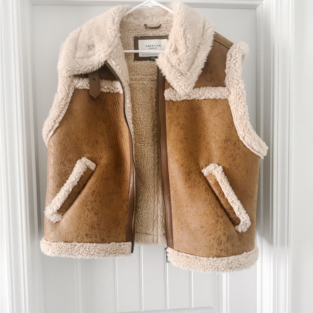 American Eagle Outfitters Shearling Vest